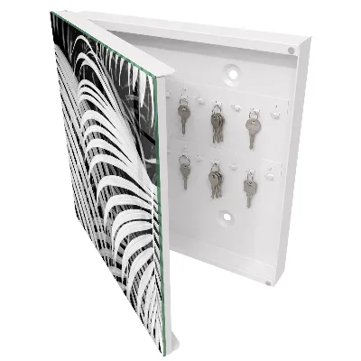 Wall mounted key box Palm leaves