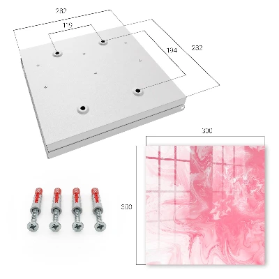 Key cabinet Pink zephyr
