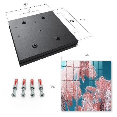 Key box for wall Tropical composition