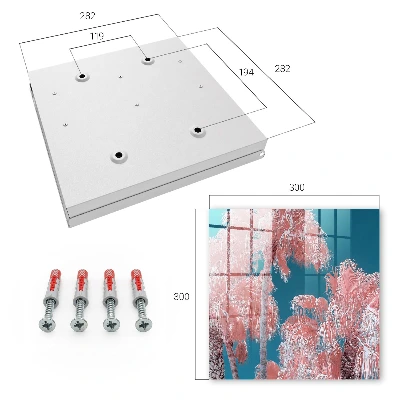 Key box for wall Tropical composition