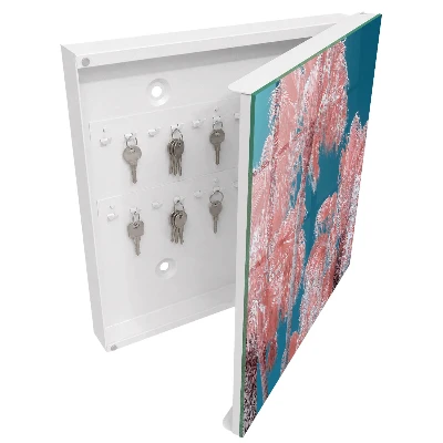 Key box for wall Tropical composition