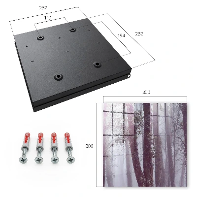 Key box for wall Forest fog
