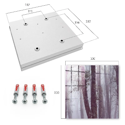 Key box for wall Forest fog
