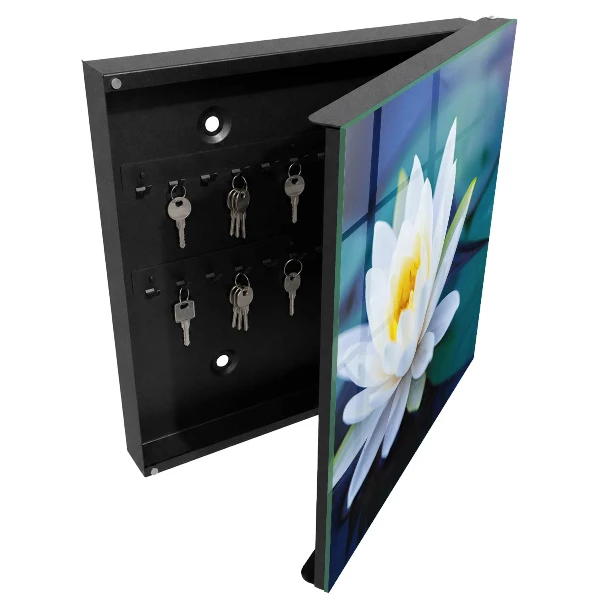 Wall mounted key box Water lily