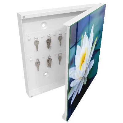 Wall mounted key box Water lily