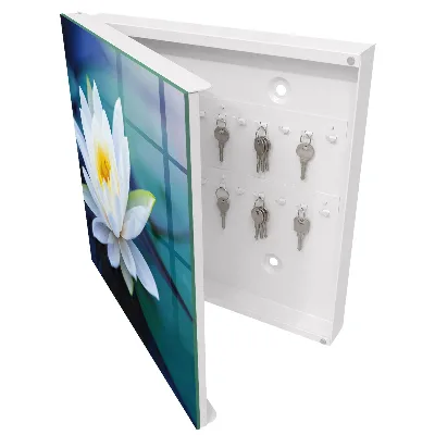 Wall mounted key box Water lily