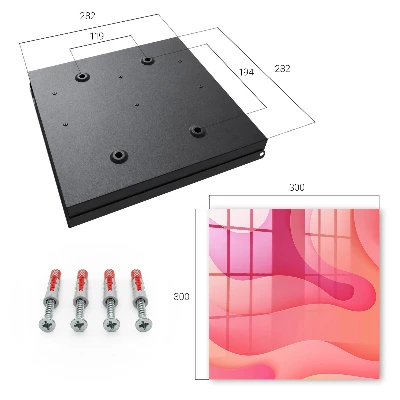 Wall mounted key box Wave energy