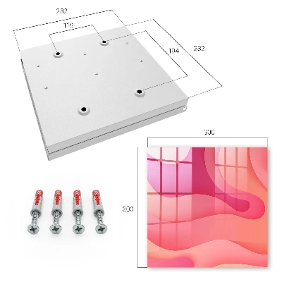 Wall mounted key box Wave energy