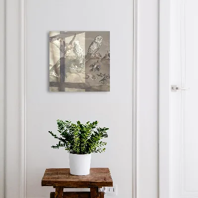 Wall mounted key box Birds on a rock