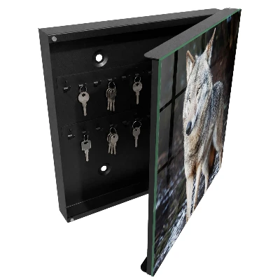 Key box for wall Wolf in the forest