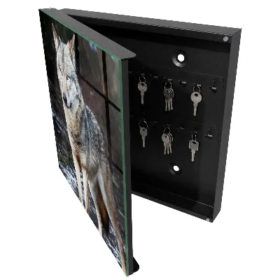Key box for wall Wolf in the forest