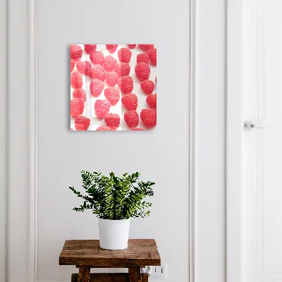 Wall mounted key box Pink raspberries
