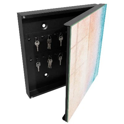 Wall mounted key box Pastel texture