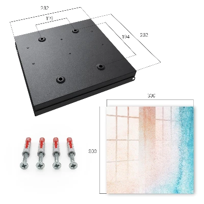 Wall mounted key box Pastel texture