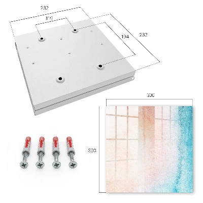 Wall mounted key box Pastel texture