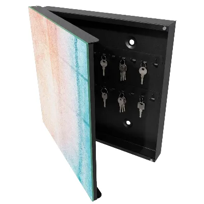 Wall mounted key box Pastel texture