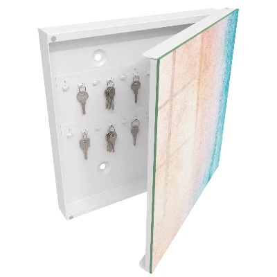 Wall mounted key box Pastel texture