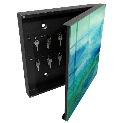 Key box for wall Watercolor blue