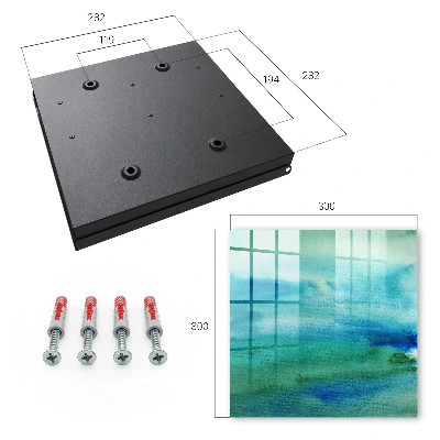 Key box for wall Watercolor blue
