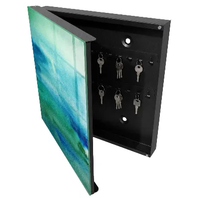 Key box for wall Watercolor blue