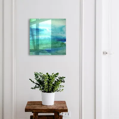 Key box for wall Watercolor blue