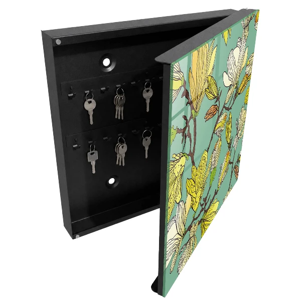 Wall mounted key box Vibrant nature