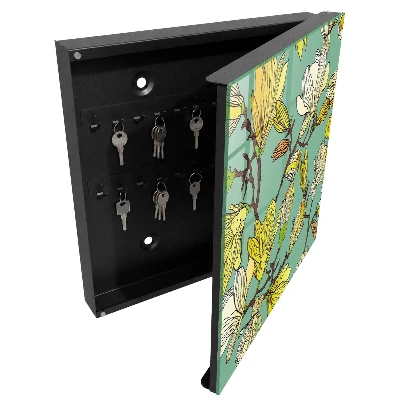 Wall mounted key box Vibrant nature