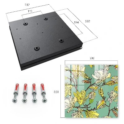 Wall mounted key box Vibrant nature