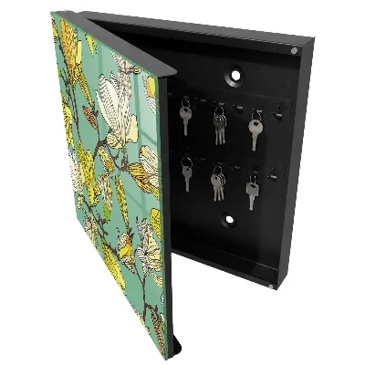 Wall mounted key box Vibrant nature