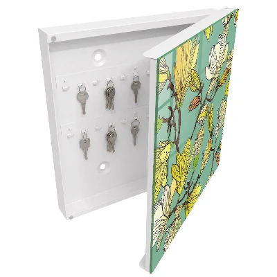 Wall mounted key box Vibrant nature