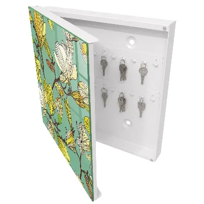 Wall mounted key box Vibrant nature