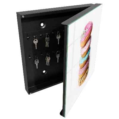 Key cabinet Colorful donuts