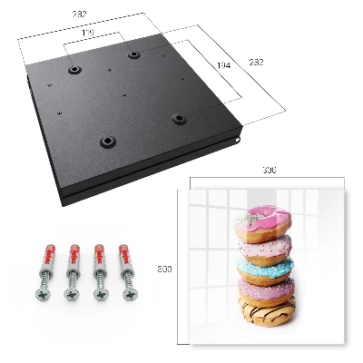 Key cabinet Colorful donuts