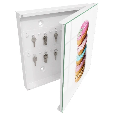 Key cabinet Colorful donuts