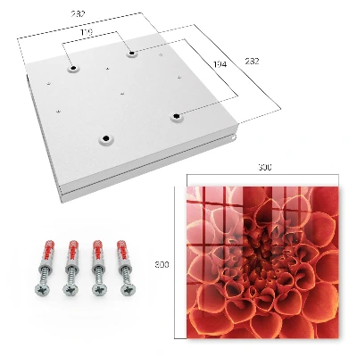 Key box for wall Floral pattern