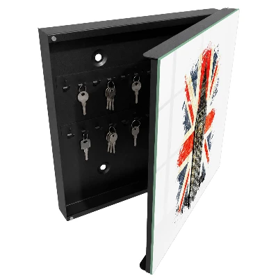 Wall mounted key box British symbol