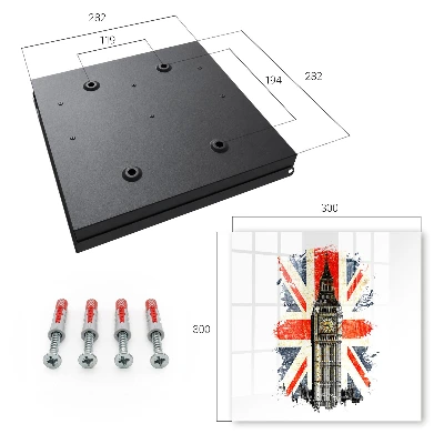 Wall mounted key box British symbol
