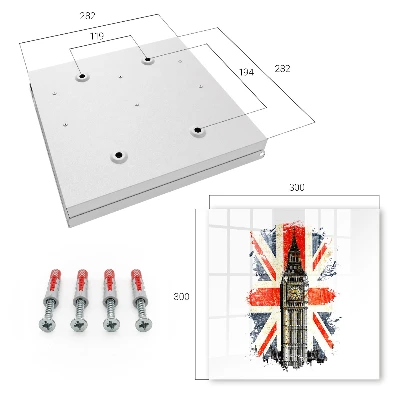 Wall mounted key box British symbol