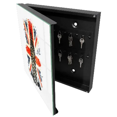 Wall mounted key box British symbol