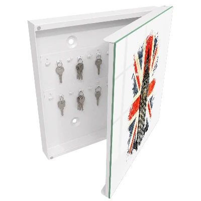 Wall mounted key box British symbol