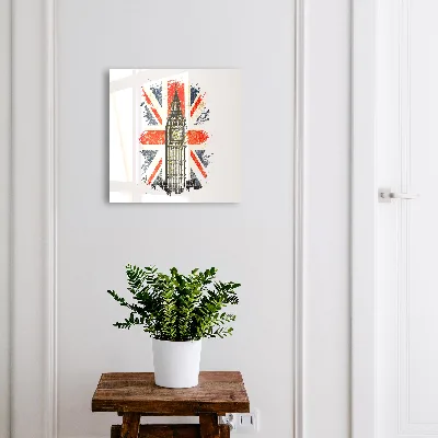 Wall mounted key box British symbol