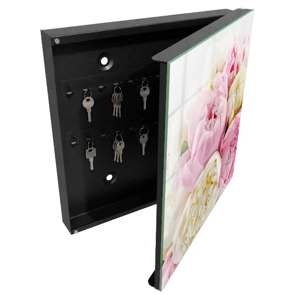 Key cabinet Pastel flowers