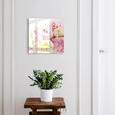 Key cabinet Pastel flowers