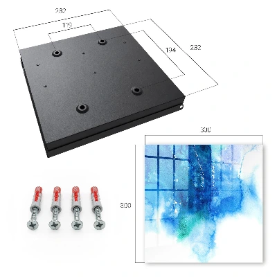 Key box for wall Blue waves