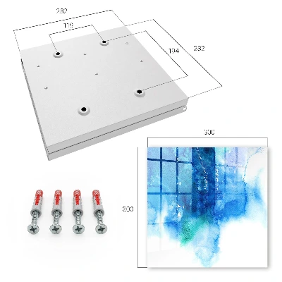 Key box for wall Blue waves
