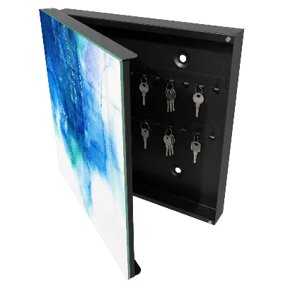 Key box for wall Blue waves