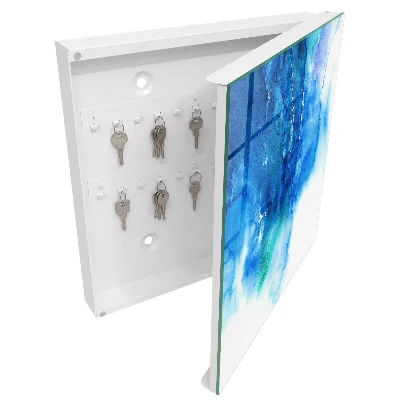 Key box for wall Blue waves