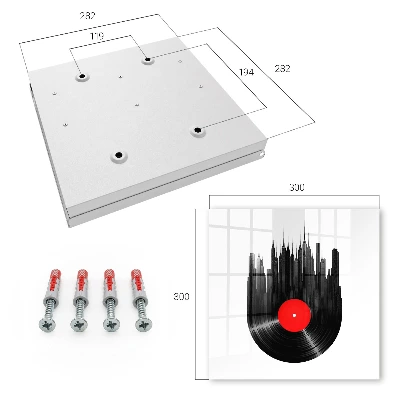 Wall mounted key box Music of the city