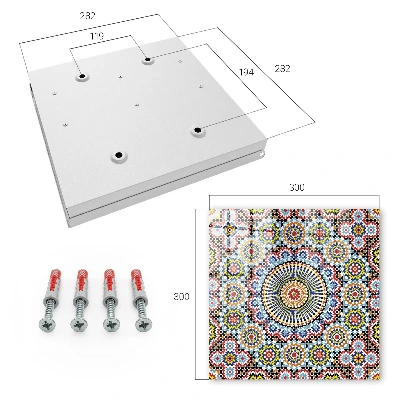 Wall mounted key box Mosaic pattern