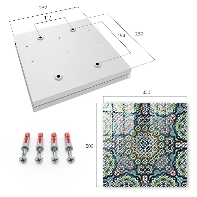 Key cabinet Colorful mosaic